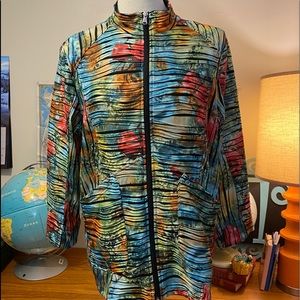(A) Dimensional multicolored jacket....a statement piece! sz PX, Erin London